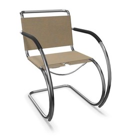 Thonet S 533 LF | Freischwinger mit Armlehnen- Geschnürt, Kernleder schlammgrau--6