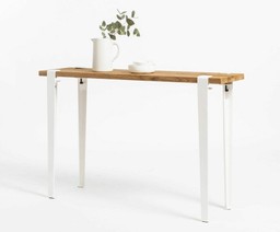 Tiptoe Lima Side Table In Reclaimed Wood - Cloudy White --5