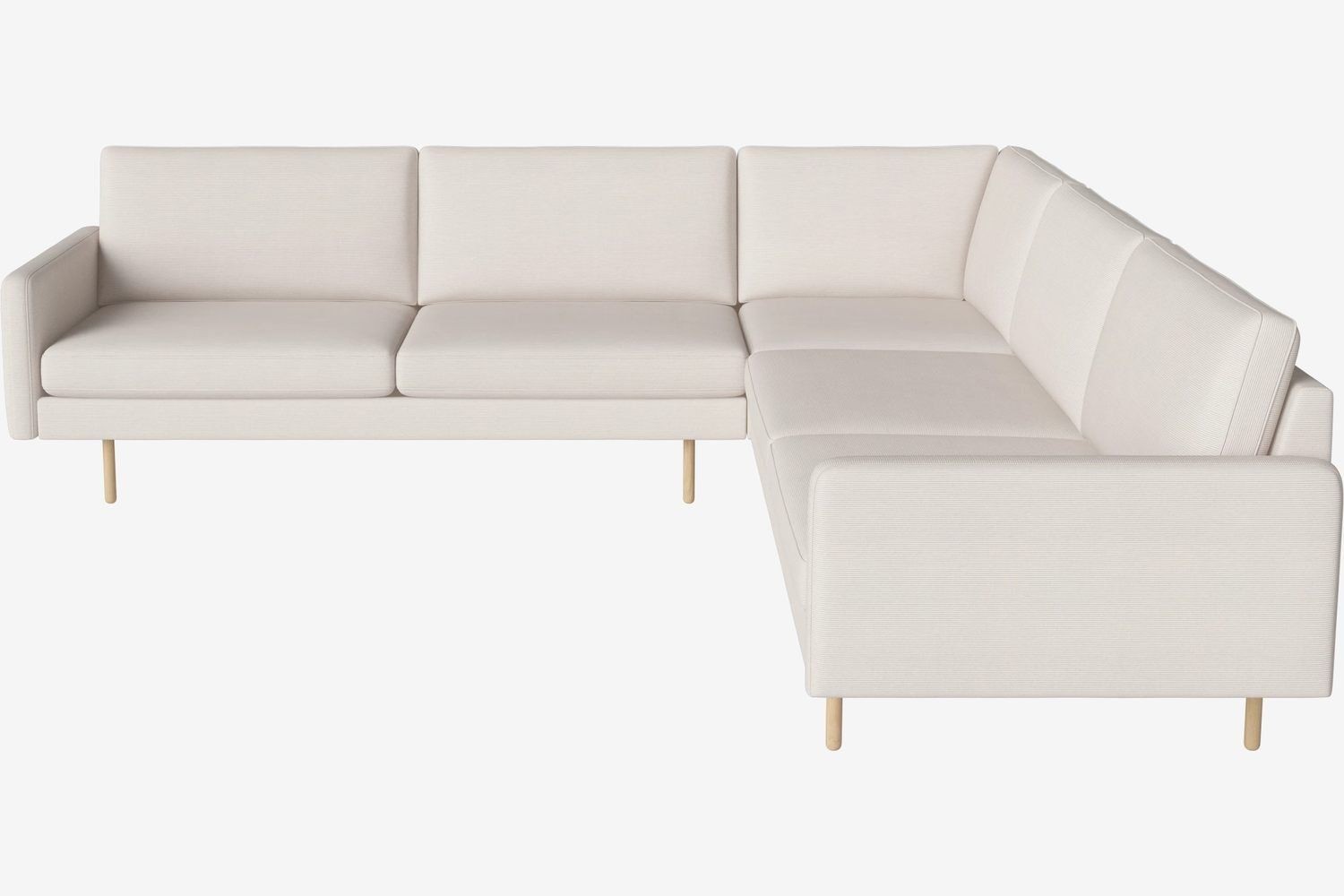 Bolia Scandinavia Remix 6 Sitzer Ecksofa 2½ Ecke 2½ - Linea-Samt-Beige--0