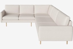 Bolia Scandinavia Remix 6 Sitzer Ecksofa 2 Ecke 3 - Linea-Samt-Beige--0