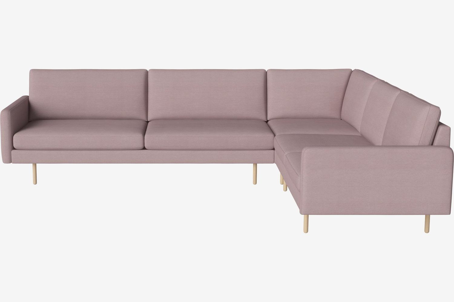 Bolia Scandinavia Remix 6 Sitzer Ecksofa 3 Ecke 2 - Linea-Velvet-Rosa--2