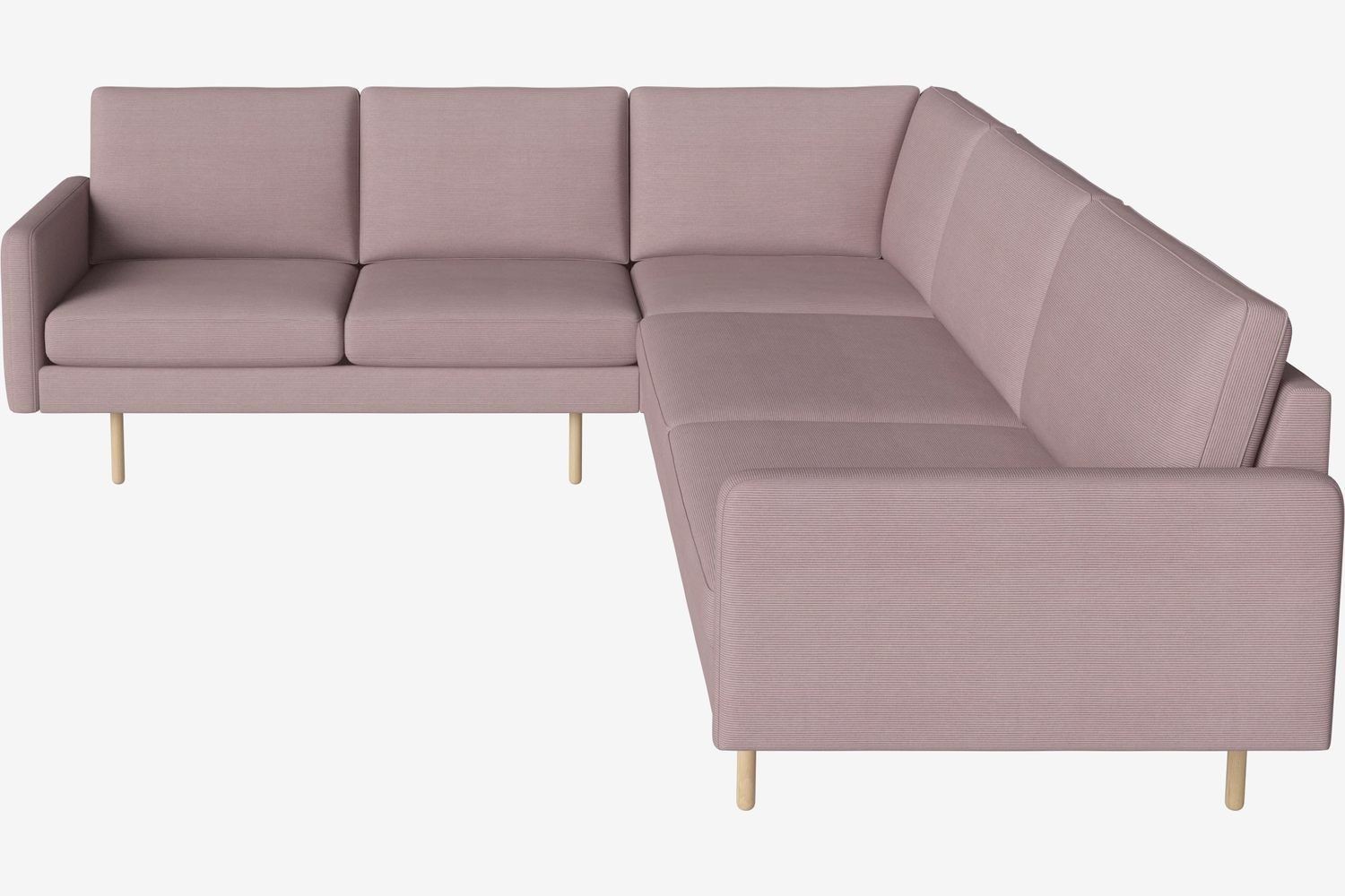 Bolia Scandinavia Remix 6 Sitzer Ecksofa 2 Ecke 3 - Linea-Velvet-Rosa--2