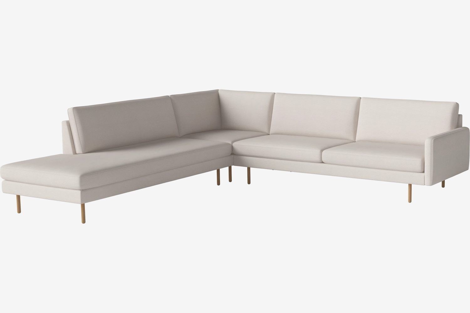 Bolia Scandinavia Remix 6 Sitzer Ecksofa Open End - Linea-Velvete-Beige - Links--1