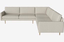 Bolia Scandinavia Remix 6 Sitzer Ecksofa 2½ Ecke 2½ - London-Flachgewebe-Elfenbein--3