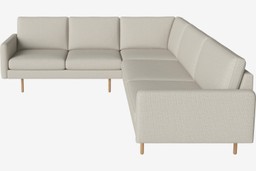 Bolia Scandinavia Remix 6 Sitzer Ecksofa 2 Ecke 3 - London-Flachgewebe-Elfenbein--3