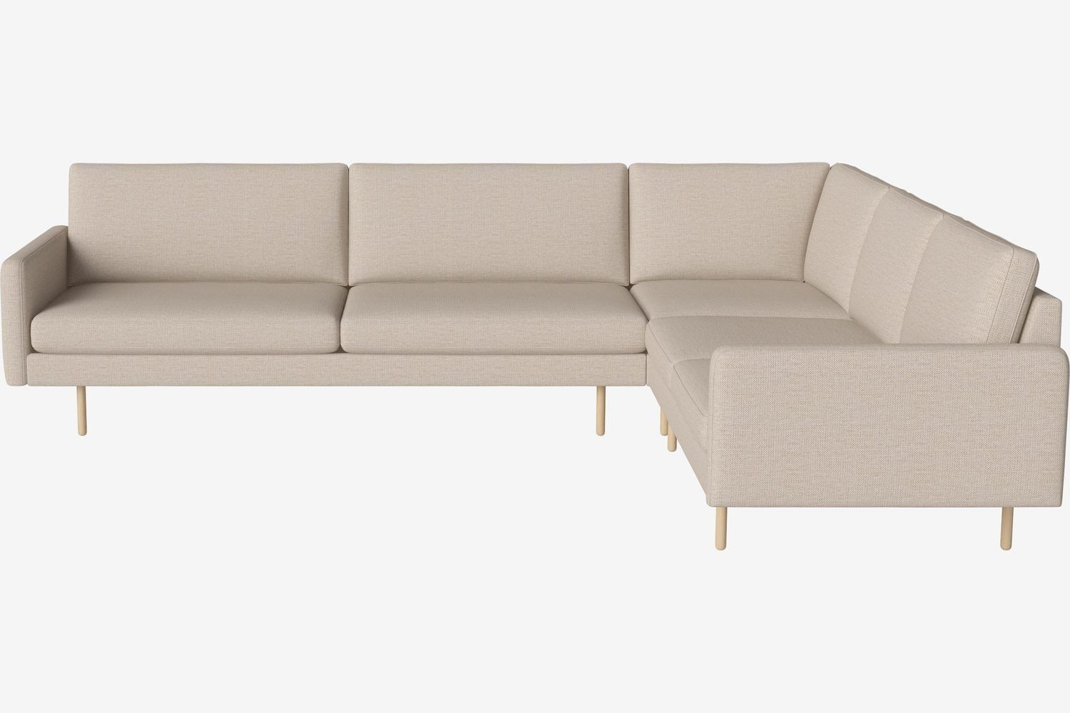 Bolia Scandinavia Remix 6 Sitzer Ecksofa 3 Ecke 2 - London-Flachgewebe-Hellbeige--3