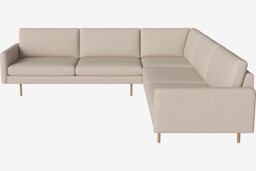 Bolia Scandinavia Remix 6 Sitzer Ecksofa 2½ Ecke 2½ - London-Flachgewebe-Hellbeige--4