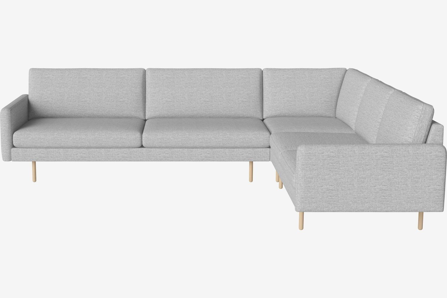 Bolia Scandinavia Remix 6 Sitzer Ecksofa 3 Ecke 2 - London-Flachgewebe-Hellgrau--4