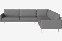 Bolia Scandinavia Remix 6 Sitzer Ecksofa 3 Ecke 2 - London-Flachgewebe-Multi-Grau--5