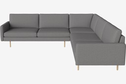 Bolia Scandinavia Remix 6 Sitzer Ecksofa 2½ Ecke 2½ - London-Flachgewebe-Multi-Grau--6