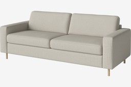 Bolia Scandinavia 3 Sitzer Schlafcouch Mit integrierten Rädern - London Flachgewebe Elfenbein--7