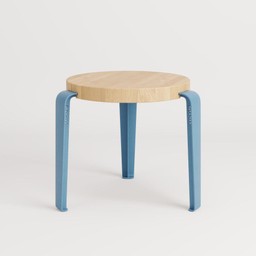 Tiptoe MINI LOU kids stool – eco–certified wood - Whale Blue--1