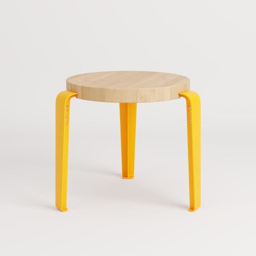 Tiptoe MINI LOU kids stool – eco–certified wood - Sun Yellow--2