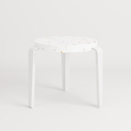 Tiptoe MINI LOU kids stool – recycled plastic - Cloudy White--1