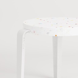 Tiptoe MINI LOU kids stool – recycled plastic - Cloudy White--6