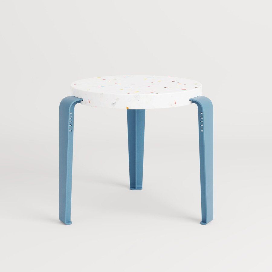 Tiptoe MINI LOU kids stool – recycled plastic - Whale Blue--2