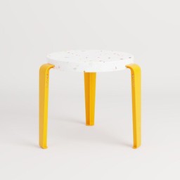 Tiptoe MINI LOU kids stool – recycled plastic - Sun Yellow--3