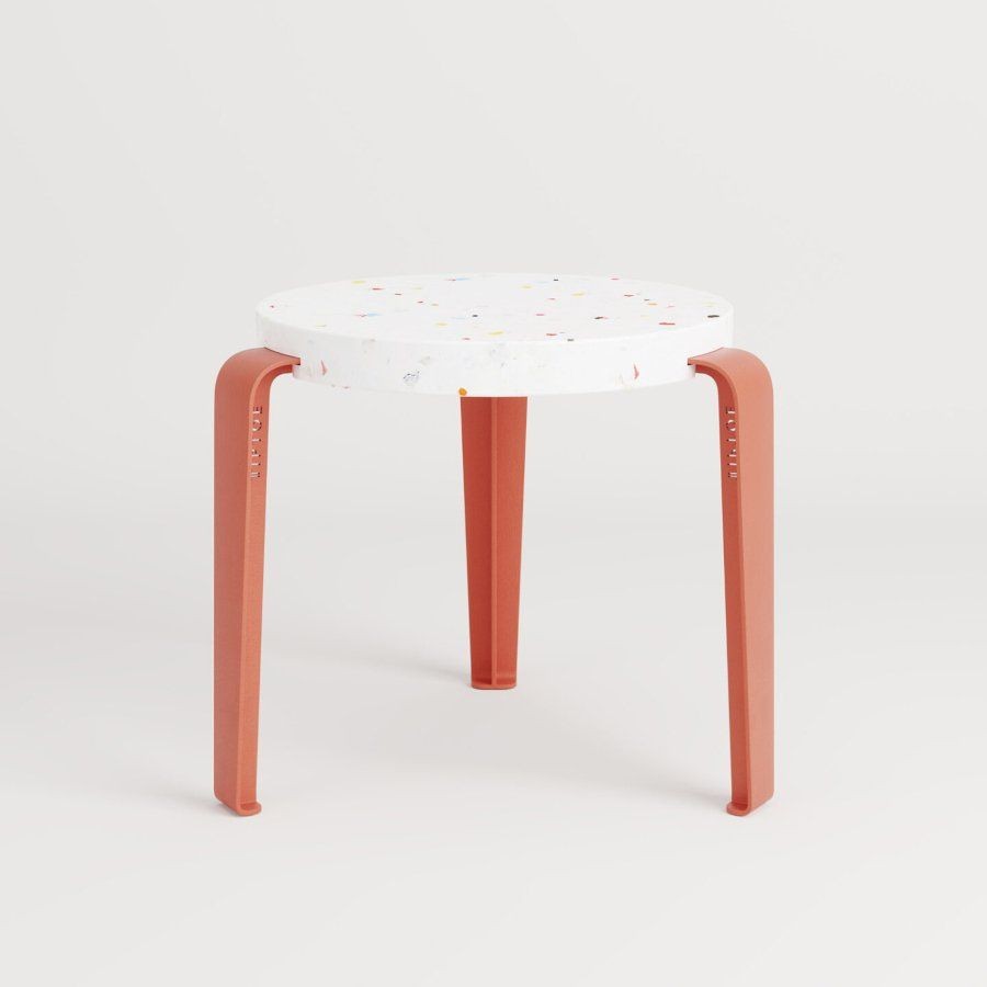 Tiptoe MINI LOU kids stool – recycled plastic - Flamingo Pink--4