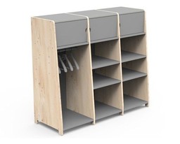 MATHY BY BOLS ASYMETRIE DREIFACHER-GARDEROBE - SMALL--0