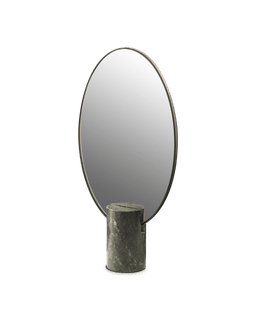 Pols Potten Mirror Oval Marble - Dark green--3