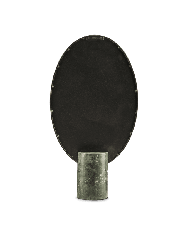 Pols Potten Mirror Oval Marble - Dark green--4