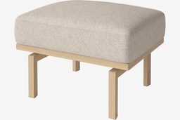 Bolia Elton Fußhocker - Monza Boucle-Beige weiß Pigment--6