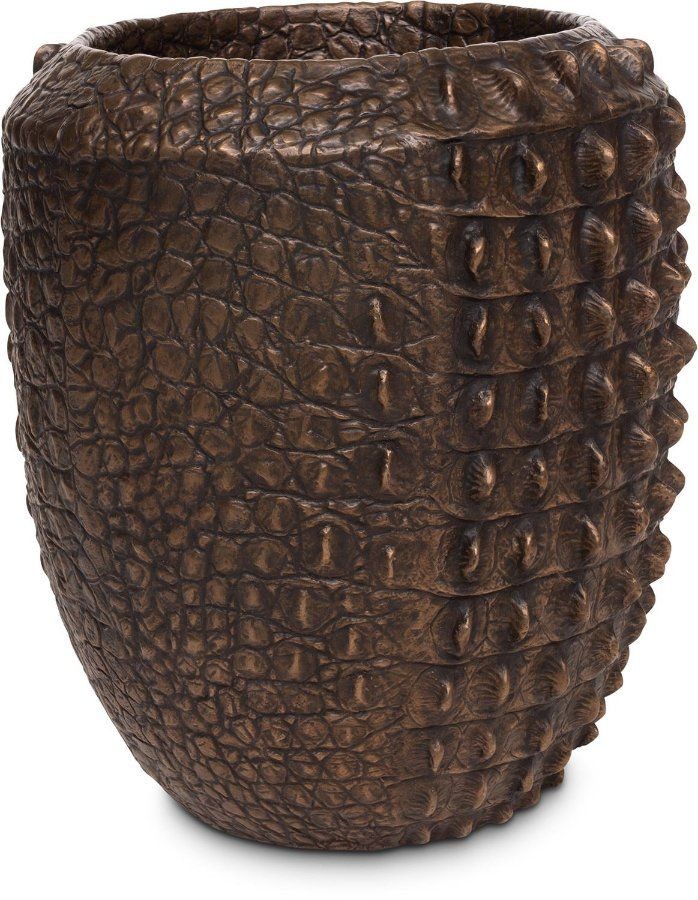 MOROSI CROC PFLANZGEFÄß, 47/56 CM, BRONZE--0