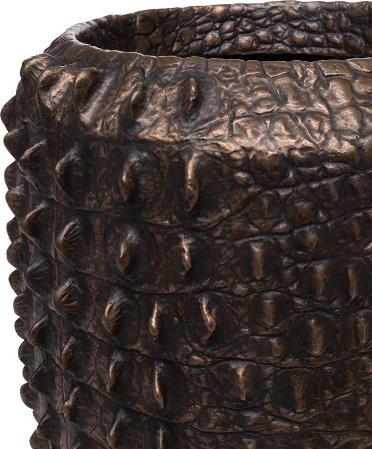 MOROSI CROC PFLANZGEFÄß, 47/56 CM, BRONZE--6