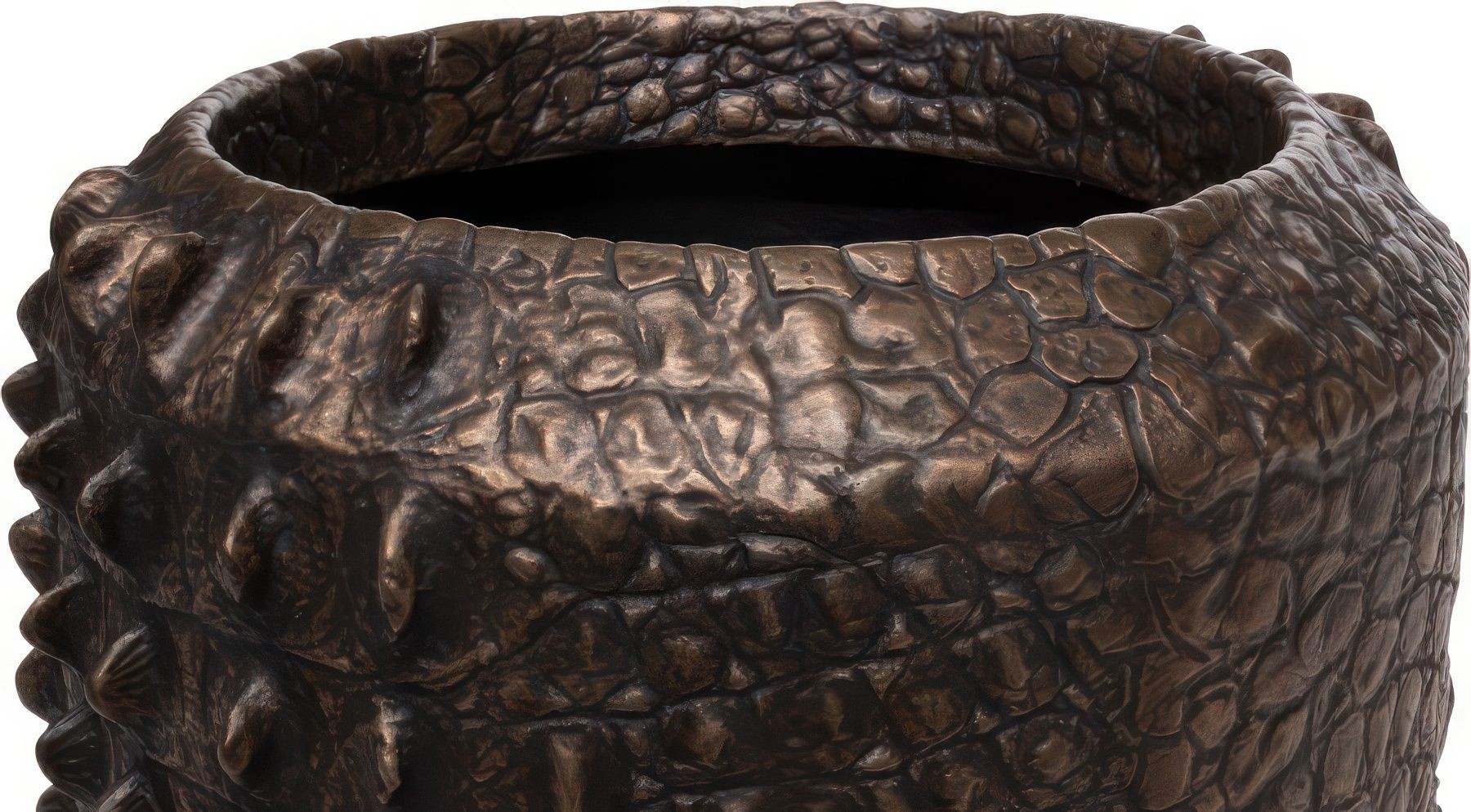 MOROSI CROC PFLANZGEFÄß, 47/56 CM, BRONZE--4