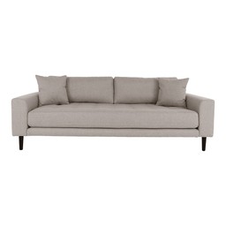 House N Lido 3 Seater Sofa Stone Grey Fabric HN1030 - Sofa--0