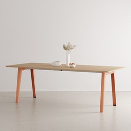 Tiptoe MODERN dining table – eco–certified wood - 10 SEATS - 220 X 95 CM - Ash Pink--14