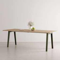 Tiptoe NEW MODERN dining table – recycled plastic - 8 SEATS - 190 X 95 CM - Rosemary Green--7