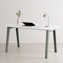 Tiptoe NEW MODERN desk – recycled plastic - 130 X 70 CM - Eucalyptus Grey--3