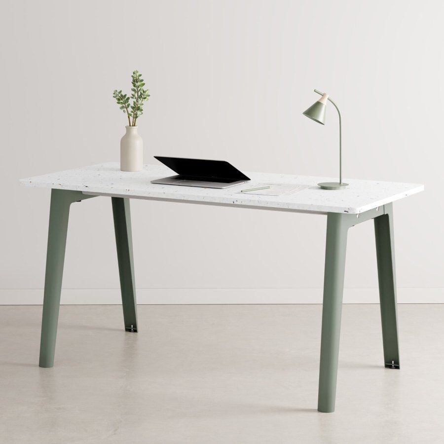 Tiptoe NEW MODERN desk – recycled plastic - 150 X 70 CM - Eucalyptus Grey--8