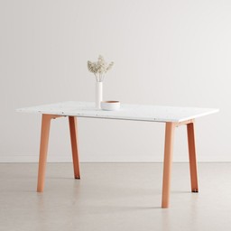 Tiptoe NEW MODERN dining table – recycled plastic - 6 SEATS - 160 X 95 CM - Ash Pink--4