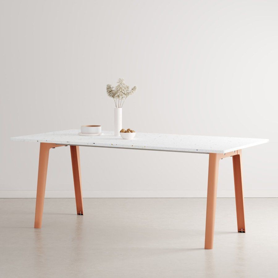 Tiptoe NEW MODERN dining table – recycled plastic - 8 SEATS - 190 X 95 CM - Ash Pink--9