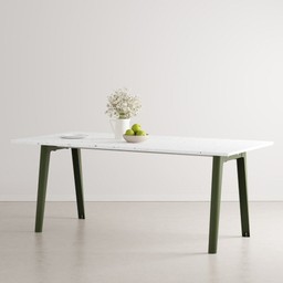 Tiptoe NEW MODERN dining table – recycled plastic - 8 SEATS - 190 X 95 CM - Rosemary Green--7