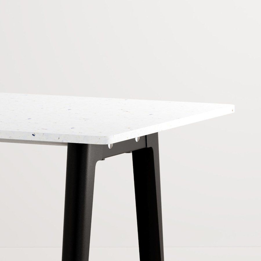 Tiptoe NEW MODERN dining table – recycled plastic - Graphite Black--10