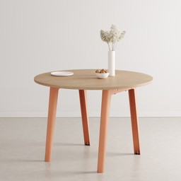 Tiptoe NEW MODERN round table – eco-certified wood - Ash Pink--4