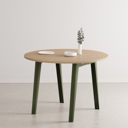 Tiptoe NEW MODERN round table – eco-certified wood - Rosemary Green--2