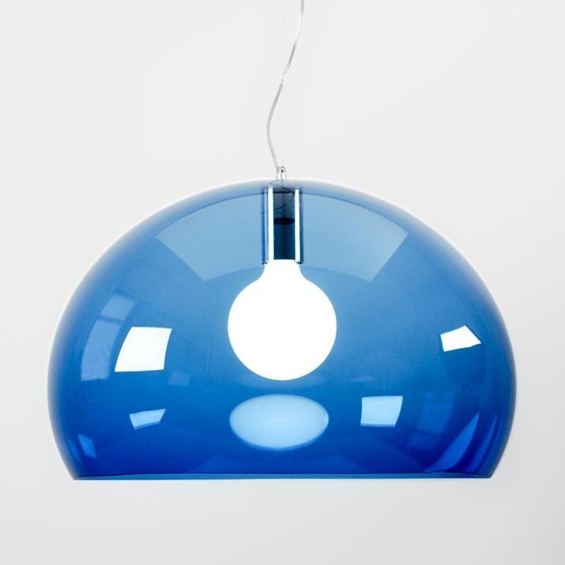 Kartell FLY Icon Pendelleuchte-petrolblau--2