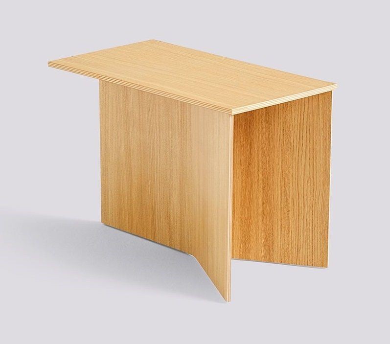 HAY SLIT TABLE WOOD- OBLONG OAK--12