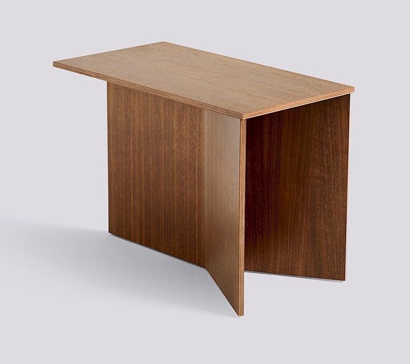 HAY SLIT TABLE WOOD- OBLONG WALNUT--13