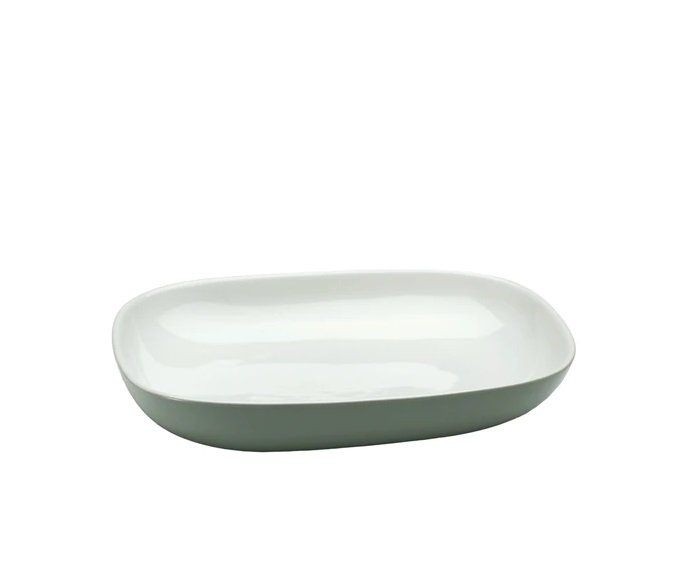 ALESSI OVALE SUPPENTELLER. 4-TEILIG - light grey--0