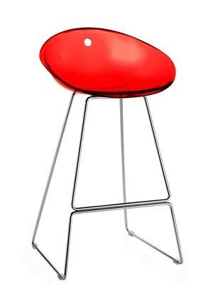 Pedrali Gliss 902 Hocker-RT-Polycarbonat rot--0