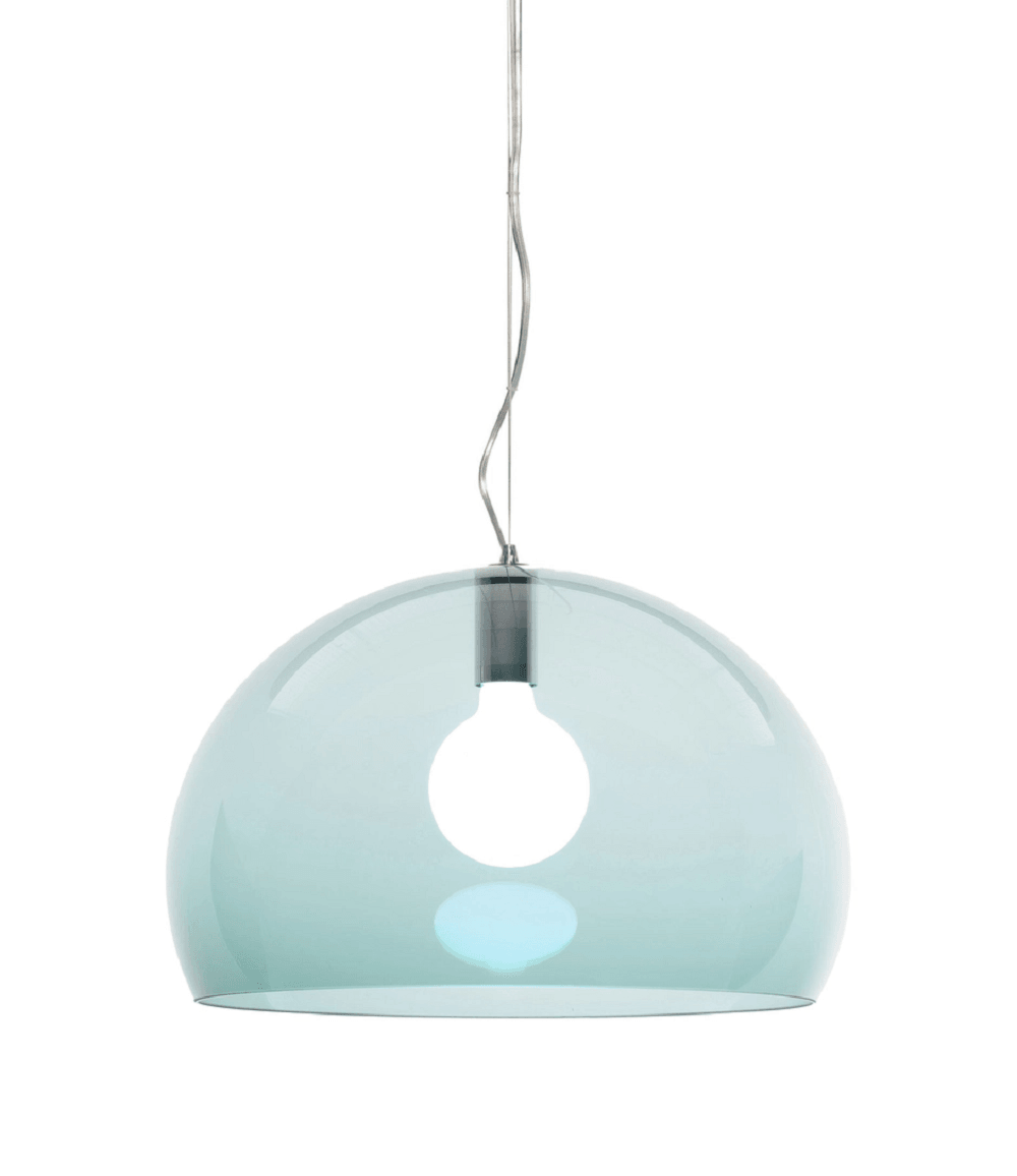 Kartell FL/Y Icon Pendelleuchte - Petroleum-Transparent--21