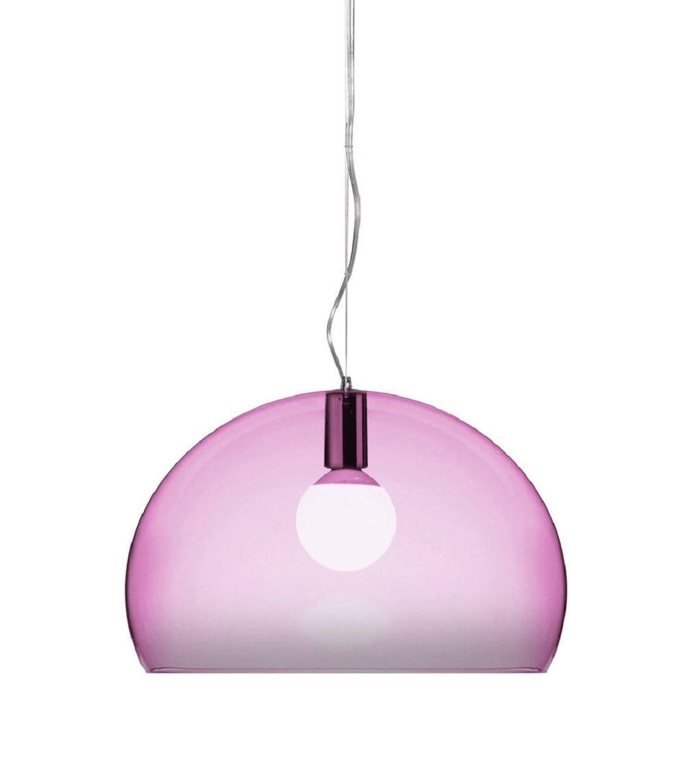 Kartell FL/Y Icon Pendelleuchte - Rosa-Transparent--22