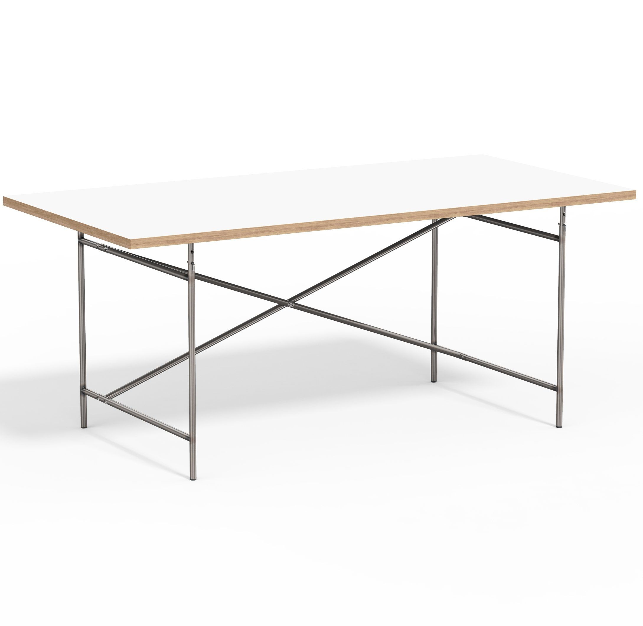 Lampert Eiermann Tischgestell 2 - 135 x 78 cm - Farblos - Melmain weiß--28