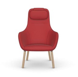 Vitra HAL Lounge Chair - Rot--21