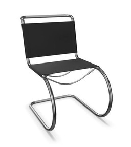 Thonet S 533 L | Freischwinger- Standard, Kernleder schwarz--0